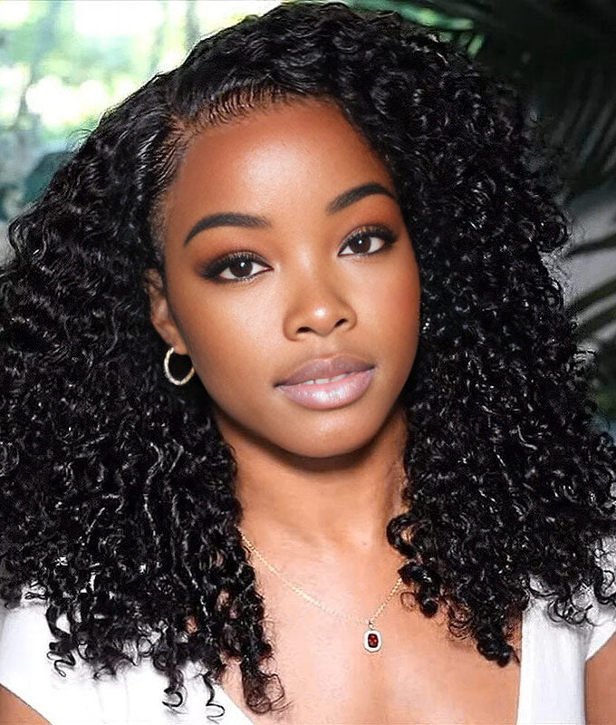 Spiral Curly 13x6 HD Lace Frontal Wig Real Human Hair Pre Plucked Hairline