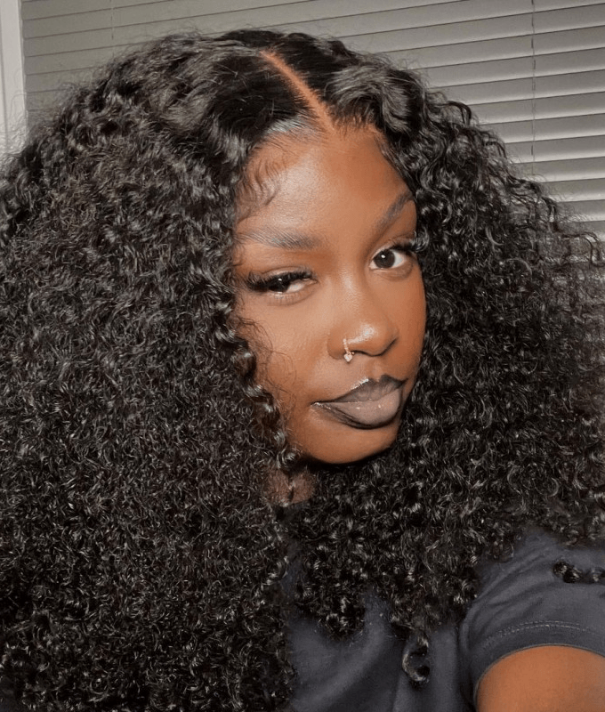 13x4 Pre-Max Pre-Cut Transparent/HD Lace Front Afro Curly Pre-Everything BoB Wig