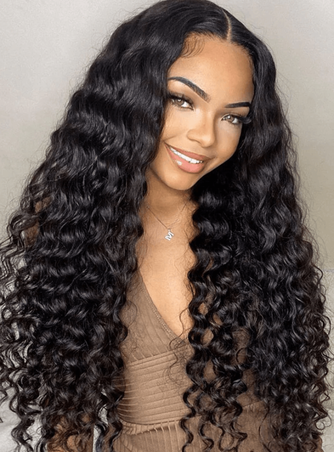 13x4 Pre-Max Pre-Cut Transparent/HD Lace Front Deep Wave Pre-Everything Wig