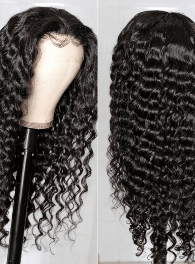 13x4 Pre-Max Pre-Cut Transparent/HD Lace Front Deep Wave Pre-Everything Wig