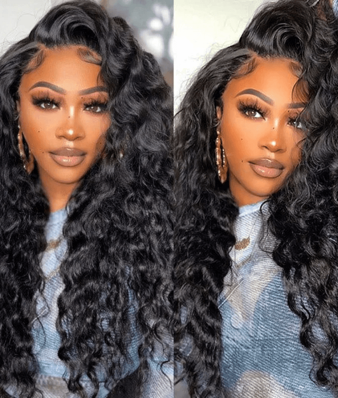 13x4 Pre-Max Pre-Cut Transparent/HD Lace Front Deep Wave Pre-Everything Wig