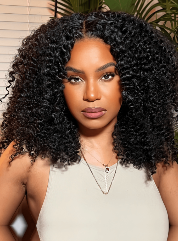 13x4 Pre-Max Pre-Cut Transparent/HD Lace Front Kinky Curly Pre-Everything BoB Wig