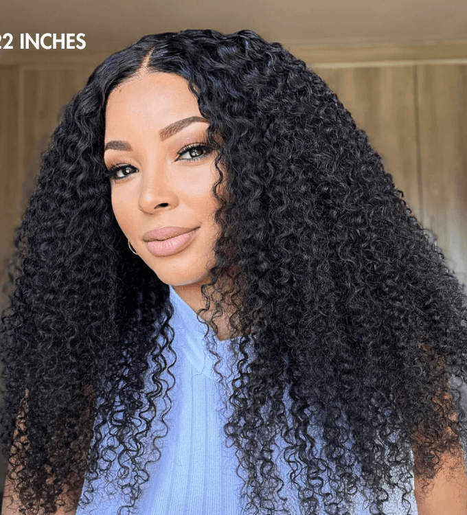 13x4 Pre-Max Pre-Cut Transparent/HD Lace Front Kinky Curly Pre-Everything Wig