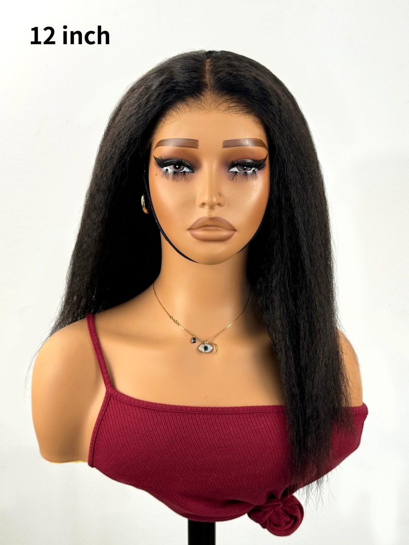13x4 Pre-Max Pre-Cut Transparent/HD Lace Front Kinky Straight Pre-Everything Wig - Image 5