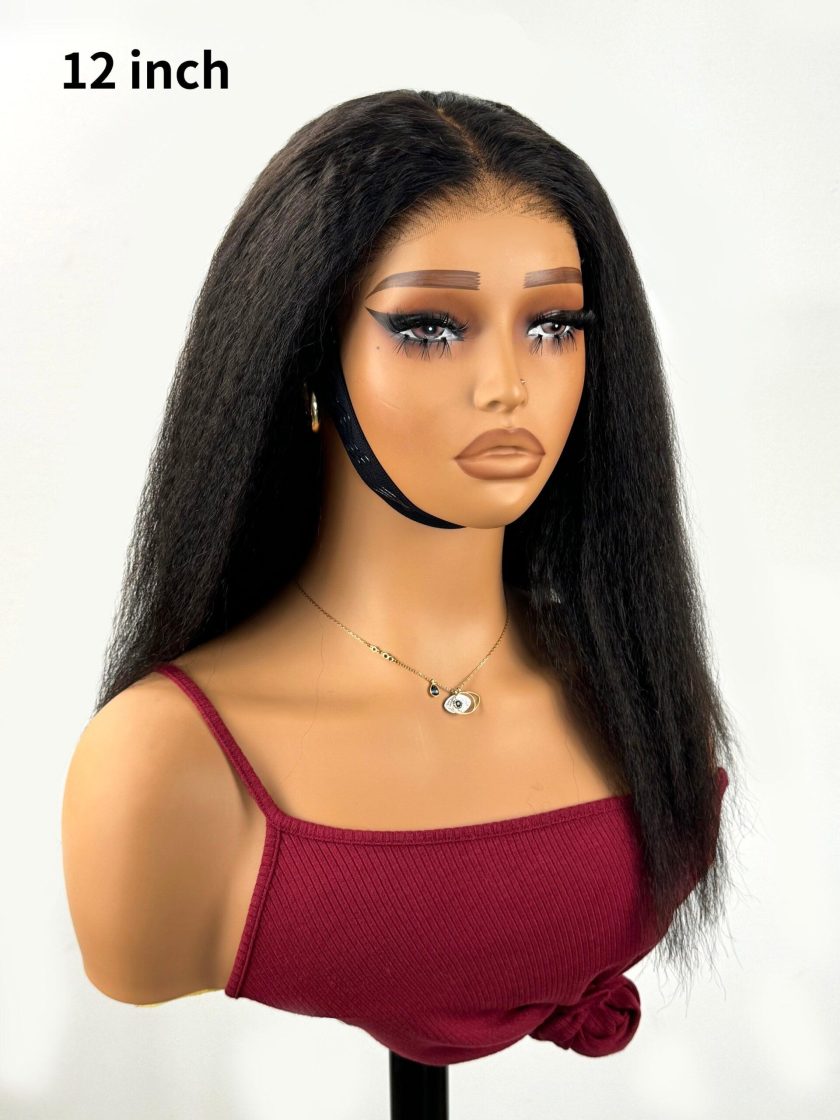 13x4 Pre-Max Pre-Cut Transparent/HD Lace Front Kinky Straight Pre-Everything Wig - Image 6