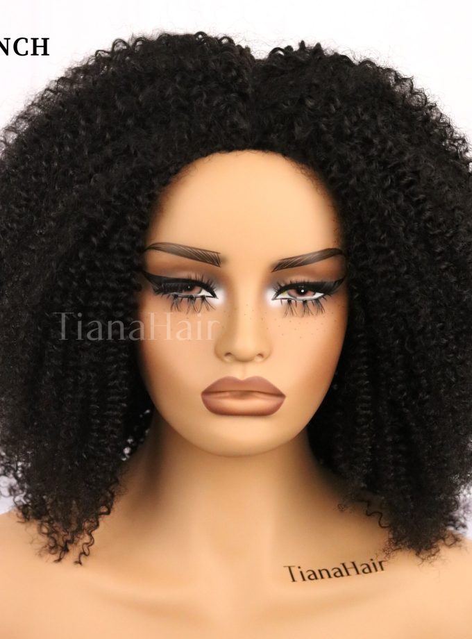 3 IN 1 HALF WIG Afro Curly Half Wig Seamless Flip Over Wig