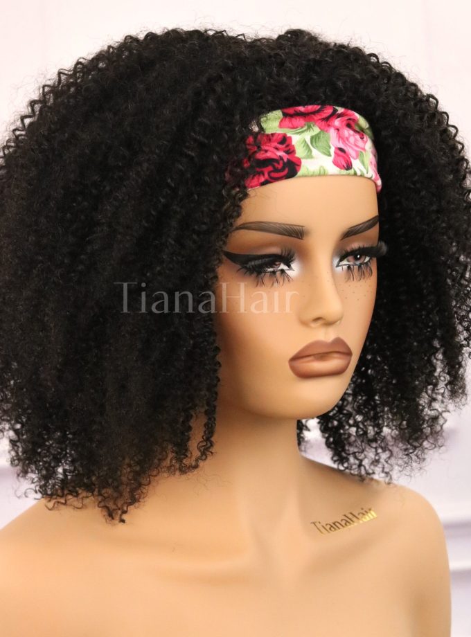 3 IN 1 HALF WIG Afro Curly Half Wig Seamless Flip Over Wig