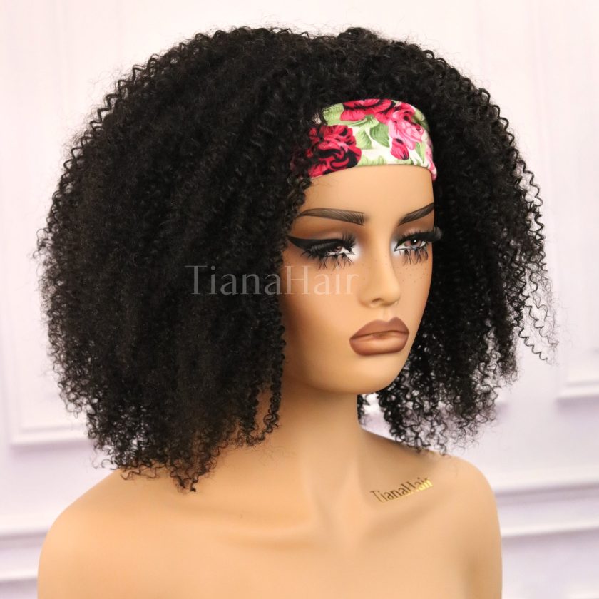 3 IN 1 HALF WIG Afro Curly Half Wig Seamless Flip Over Wig - Image 5