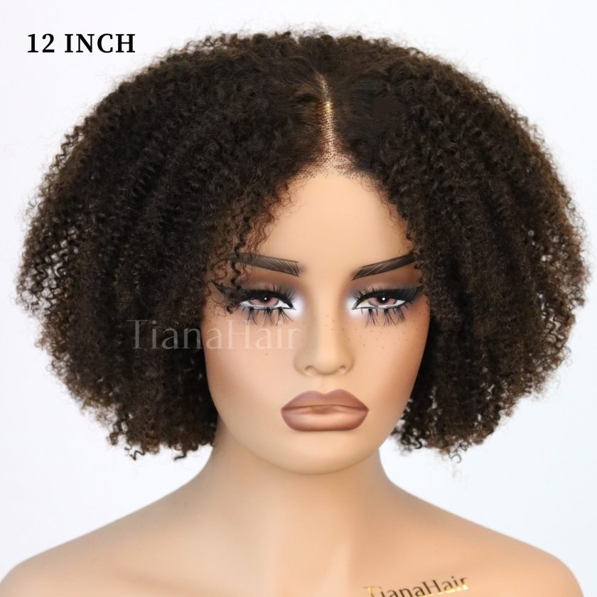 4x4 Lace Afro Curly Brown Sugar Layers Pre-Everyhthing Wear Go Glueless Bob Wig - Image 5