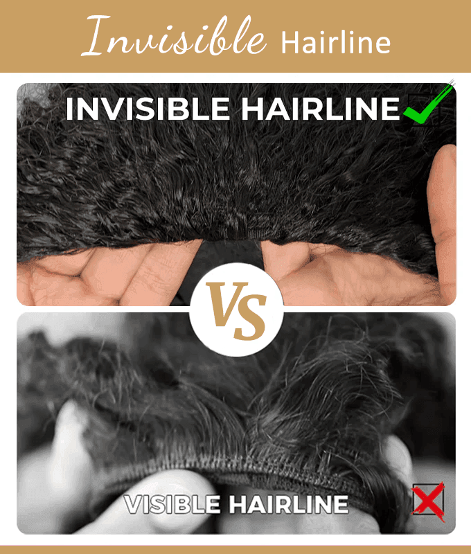 3 IN 1 HALF WIG Afro Curly Half Wig Seamless Flip Over Wig