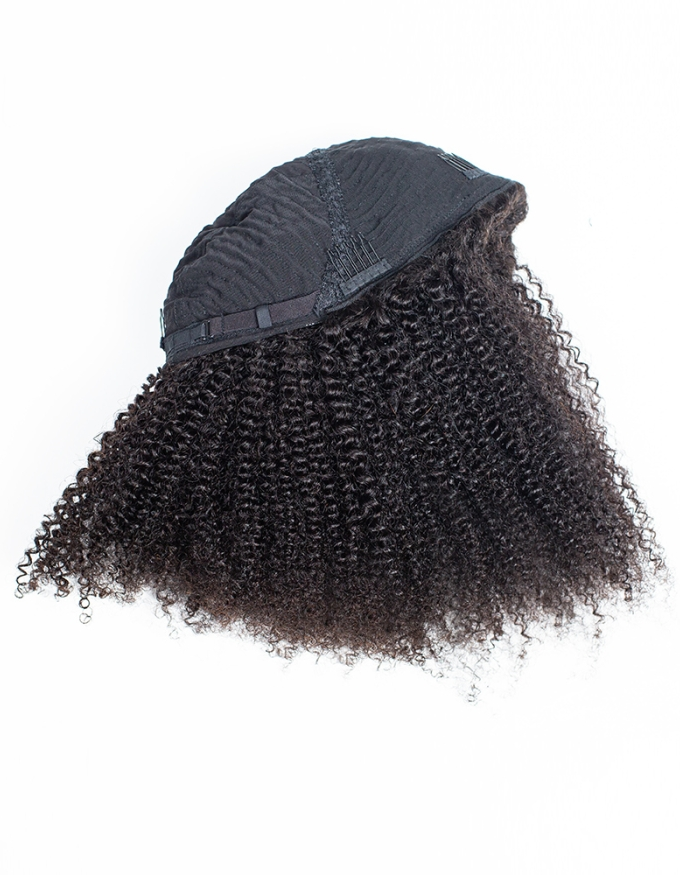 3 IN 1 HALF WIG Afro Kinky Curly Half Wig Seamless Flip Over Wig