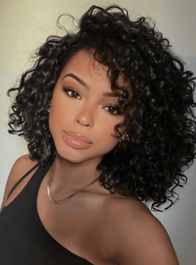3 IN 1 HALF WIG Water Wave Half Wig Seamless Flip Over Wig