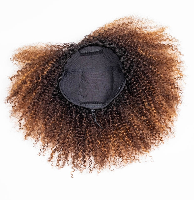 3 IN 1 HALF WIG Amber Flow Curly Side Part Pre-Styled Half Wig Flip Over Draw-strings Wig